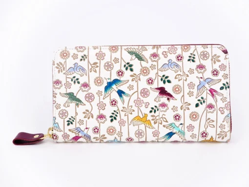 Made In Japan Wallets Birds In Paradise Long Zip Around Wallet