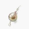 Chan Luu Baroque Champagne Pearl And Diamond Teardrop Earrings Jewelry