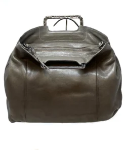 Rehard Antique Silver Handle Tote Grey