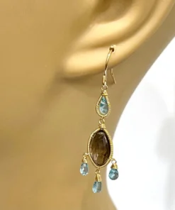 Made In NYC Smoky Topaz And Apatite Chandelier 7 Made In NYC Smoky Topaz And Apatite Chandelier