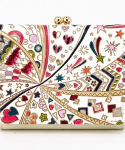 Made In Japan Wallets Exploding Hearts Small Trifold Frame Wallet