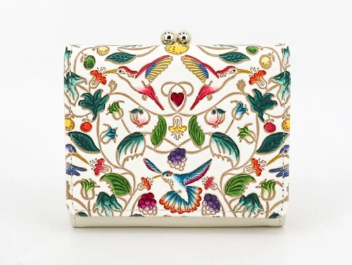 Made In Japan Wallets Hummingbirds Small Trifold Frame Wallet