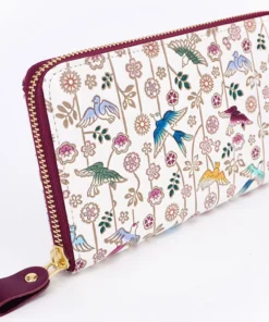Made In Japan Wallets Birds In Paradise Long Zip Around Wallet