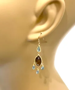 Made In NYC Smoky Topaz And Apatite Chandelier