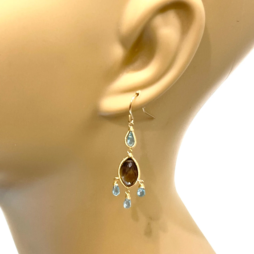 Made In NYC Smoky Topaz And Apatite Chandelier 4 Made In NYC Smoky Topaz And Apatite Chandelier