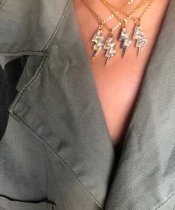 Shana Gulati Lightning Bolt Diamond Pendant Jewelry