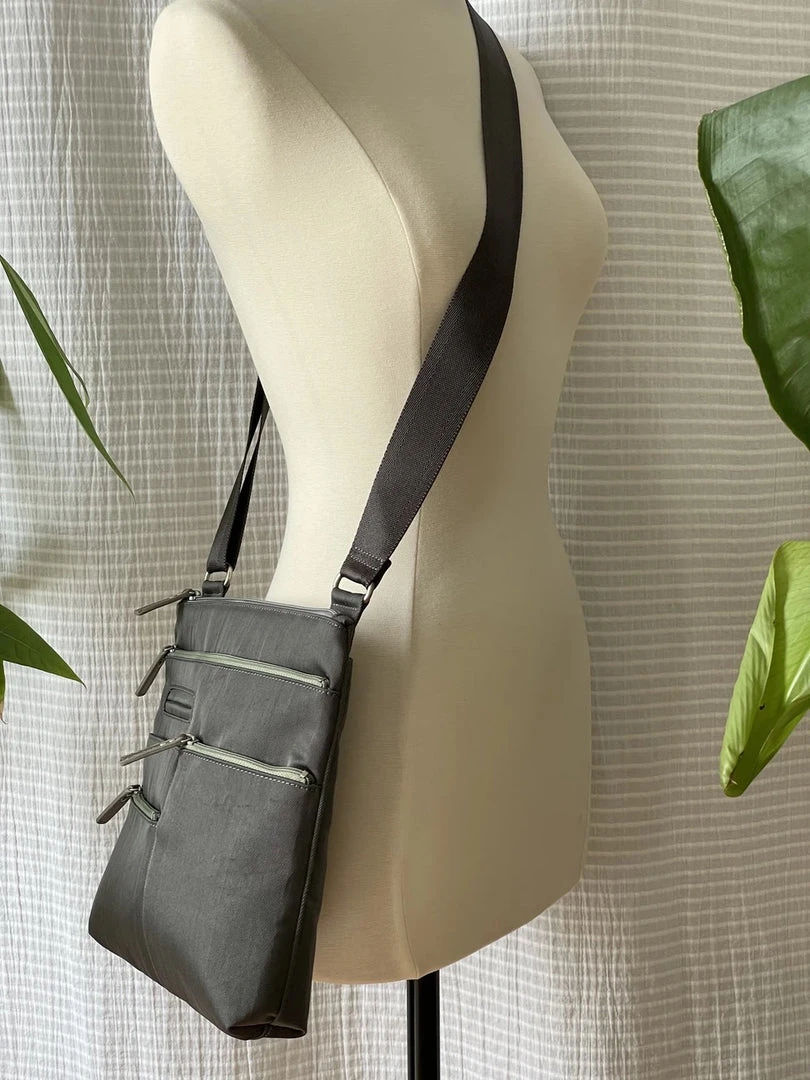 Big Bag NICO - Small Nylon Multi-Pocket Bag | STONE | Adjustable Cross-Body Strap Bags 6 Big Bag NICO - Small Nylon Multi-Pocket Bag | STONE | Adjustable Cross-Body Strap Bags