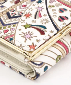 Made In Japan Wallets Exploding Hearts Small Trifold Frame Wallet