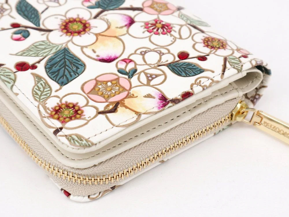 Made In Japan Wallets Plum Blossom Zippered Bifold Wallet 5 Made In Japan Wallets Plum Blossom Zippered Bifold Wallet