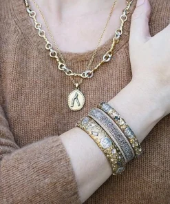 Tat2 Designs Jewelry Siena Gold Marcasite Bracelet