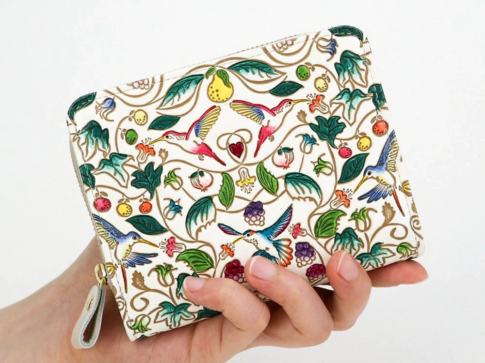 Made In Japan Wallets Hummingbirds Zippered Bifold Wallet 6 Made In Japan Wallets Hummingbirds Zippered Bifold Wallet