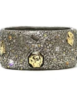 Tat2 Designs Siena Vintage Silver Wide Marcasite Bracelet Jewelry