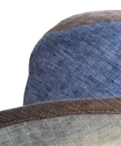 Grevi Linen Neutral Colorblock Floppy Hats