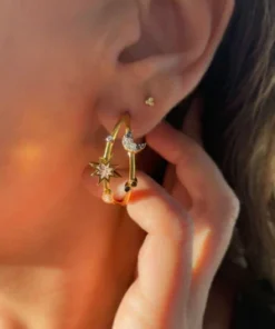 Shana Gulati Badar Hoops Gold