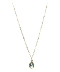 5 Octobre Aby Necklace Grey Blue