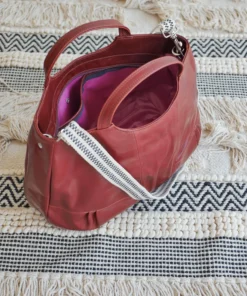 Brontibay Paris Bags Bridget Sassy Leather Handle Crossbody Woody