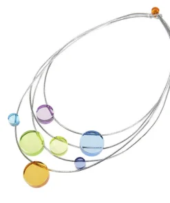 Made In France Jewelry Tita Raised Circles Necklace Psychedelique