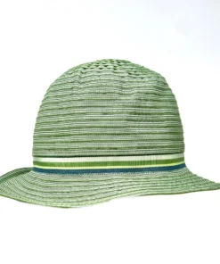Grevi Striped Cotton Trilby With Slim Ribbon Hats