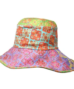 Grevi Hats Liberty Patchwork Floppy Sun Hat Bright
