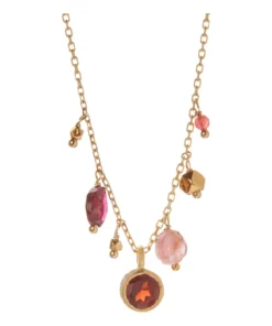 5 Octobre Loop Necklace In Pink Tourmaline Jewelry