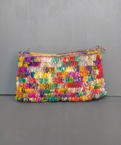 Raba Madagascar HANA Small Raffia Envelope Clutch Our Collection